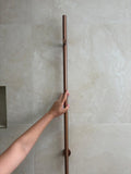 Heated Towel Rail Vertical - Brushed Copper