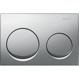 Geberit Alpha25 Round Flush Plate – Matt Chrome Finish