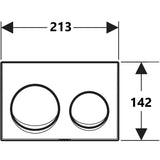 Geberit Alpha25 Round Flush Plate – Bright Chrome Finish