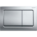 Geberit Alpha01 Square Dual Flush Plate – Bright Chrome