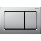 Geberit Alpha01 Square Dual Flush Plate – Matt Chrome