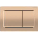 Geberit Alpha01 Square Dual Flush Plate – Red Gold