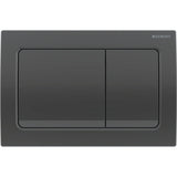 Geberit Alpha01 Square Dual Flush Plate – Black Chrome