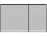 Geberit Sigma60 Dual Flush Plate  – Brushed Chrome Finish, Chrome Trim