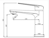 Solange Basin Mixer - Brushed Nickel