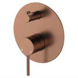 Cobre Wall Mixer Diverter - Brushed Copper