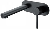 Coral Savannah Wall Mixer & Spout Combination  - Matt Black