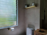 Eva Double Towel Rail 600mm - Brushed Gold