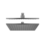 Square Solid Brass Shower Head 250mm - Gunmetal