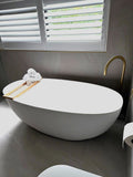 Bella Round Floor Mounted Bath Spout Filler - Brushed Gold