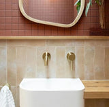 Pacifica Curved Wall Spout - Brushed Gold
