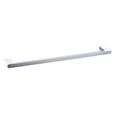 Coral Single Towel Rail 600mm - Chrome & White