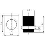 Coral Cup Holder - Matt Black