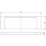 Coral Metal Shelf - Chrome