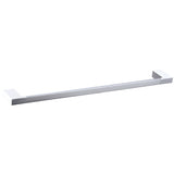 Eva Single Towel Rail 800mm - Chrome & White