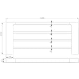Eva Bath Shelf - Chrome