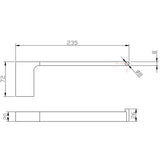 Eva Towel Bar- Matt Black