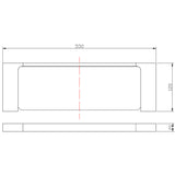 Eva Metal Shelf - Chrome