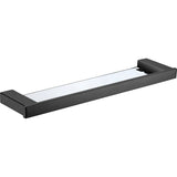 Cubix Glass Shelf - Matt Black