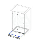 500-1400mm L Shape Frameless Shower Screen Hinge Door Fixed Panel Variant Colour Fittings 10mm Glass