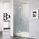 685-1400mm Wall to Wall Shower Screen Hinge and Door Panel Variant Colour Fittings Frameless 10mm Glass