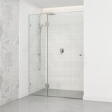 685-1400mm Wall to Wall Shower Screen Hinge and Door Panel Variant Colour Fittings Frameless 10mm Glass