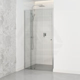700-1470x2000mm Semi-frameless Shower Screen Pivot Door Wall to Wall Variant Colour Fittings 6mm Glass
