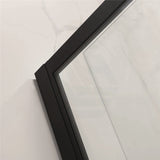 700-1470x2000mm Semi-frameless Shower Screen Pivot Door Wall to Wall Variant Colour Fittings 6mm Glass