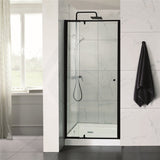 700-1470x2000mm Semi-frameless Shower Screen Pivot Door Wall to Wall Variant Colour Fittings 6mm Glass