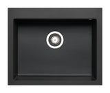 Pyragranite Kitchen Sink Single Bowl 540mm - Matt Black
