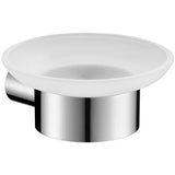 Rondo Glass Soap Dish - Chrome