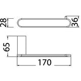 Rondo toilet paper holder - Chrome