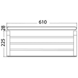 Rondo Bath Shelf - Chrome