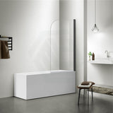 750/900x1500mm Over Bathtub Shower Screen Variant Colour Hardware 6mm Glass Swing Panel