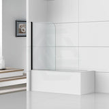 750/900x1500mm Over Bathtub Shower Screen Variant Colour Hardware 6mm Glass Swing Panel