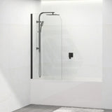 750/900x1500mm Over Bathtub Shower Screen Variant Colour Hardware 6mm Glass Swing Panel
