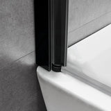 750/900x1500mm Over Bathtub Shower Screen Variant Colour Hardware 6mm Glass Swing Panel