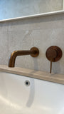 Cobre Wall Mixer - Brushed Copper