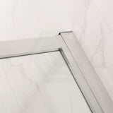 800-1200mm Square / Rectangle Shower Screen Chrome Semi-frameless Double Sliding 6mm Glass 2000mm Height