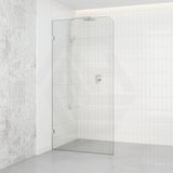 800/900/1000/1100/1200x2100mm Frameless CURVED Corner Shower Screen Single Door Fixed Panel 10mm Glass with Variant Colour L Brackets