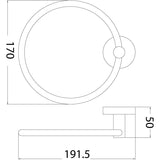 Cobre Towel Ring - Brushed Copper