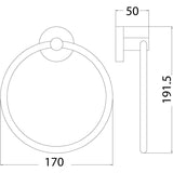 Penelle Towel Ring - Matt White