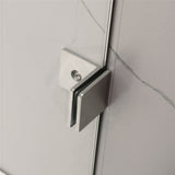 850/1000x1500mm Fixed & Swing Bathtub Shower Screen 10mm Tempered Glass Frameless Panel Variant Colour Hardware