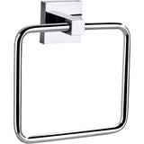 Square Towel Ring - Chrome