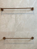 Cobre Single Towel Rail 600mm - Brushed Copper