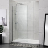 900/1000/1200x2000mm Frameless Shower Screen Single Door Fixed Panel 10mm Glass Variant Colour Channel