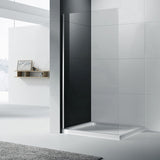 900/1000/1200x2000mm Frameless Shower Screen Single Door Fixed Panel 10mm Glass Variant Colour Channel