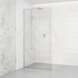 900/1000/1200x2000mm Frameless Shower Screen Single Door Fixed Panel 10mm Glass Variant Colour Channel
