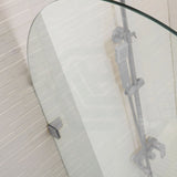 900/1000x2200mm Arch Frameless Shower Screen Fixed Panel Tempered Glass Variant Colour