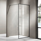 900-1200x2000mm Framed Walk-in Shower Screen Single Door Panel 6mm Thickness Glass Variant Colour Available